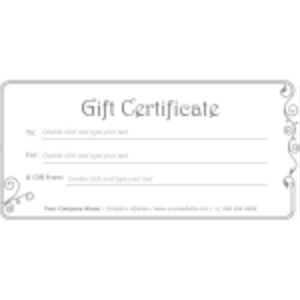 Simple Gift Certificate thumb